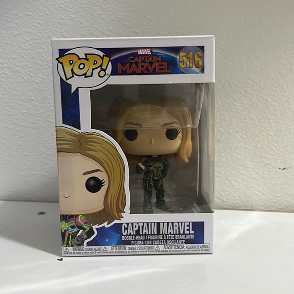 Marvel Captain Marvel Funko Pop 516 - Picture 1 of 2